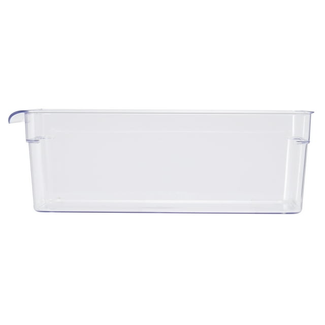 Small Fridge Bin, Clear Plastic, Fridge Organizer -12x6x4 inches Small Fridge Bin, Clear Plastic, Fridge Organizer -12x6x4 inches